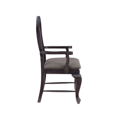Linon Home Decor - Lange Brown Arm Chair Uph Seat - CH311BRN01ASU veiw 3