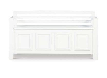 Linon Home Decor - Laredo Storage Bench  - 84016WHT-01-KD-U veiw 2