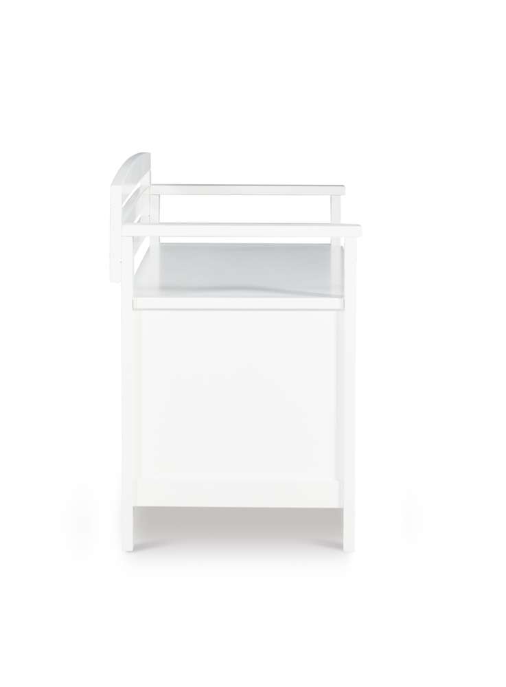 Linon Home Decor - Laredo Storage Bench  - 84016WHT-01-KD-U veiw 3