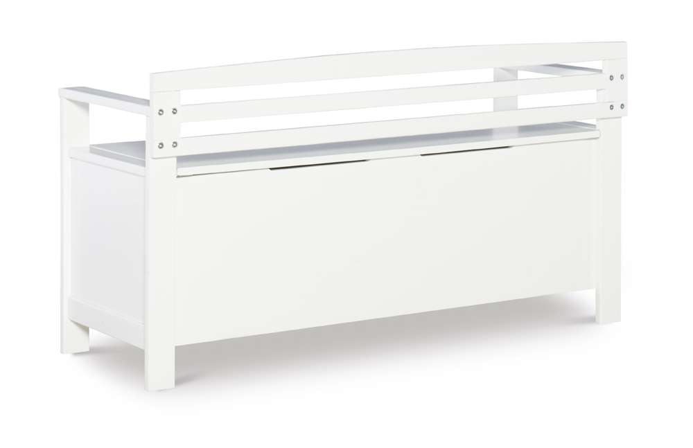 Linon Home Decor - Laredo Storage Bench  - 84016WHT-01-KD-U veiw 4