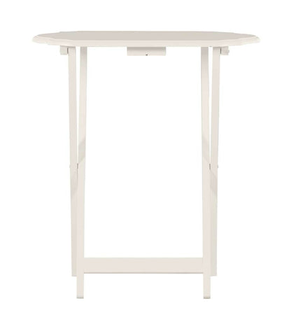Linon Home Decor - Ledda Folding Snack Tray - White (Set of 2) - TT514AWHSET02U veiw 5