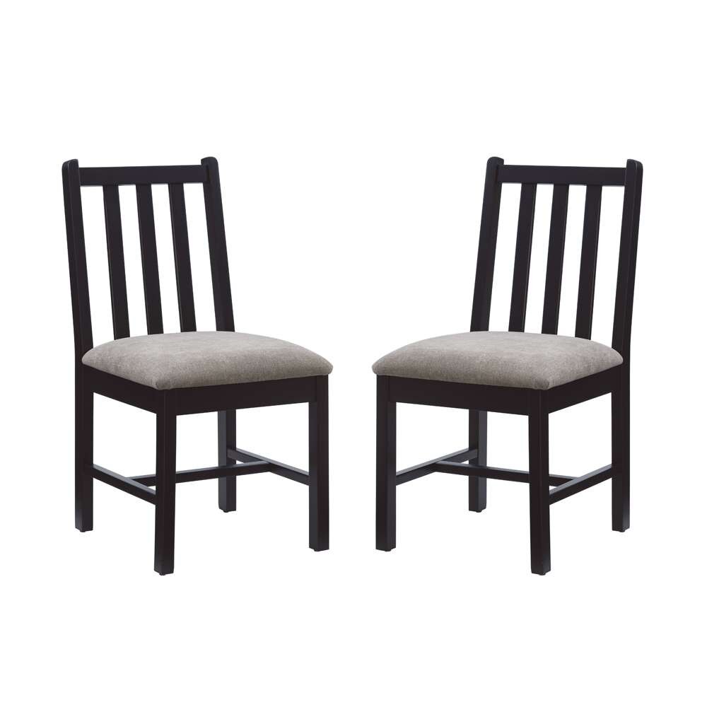 Linon Home Decor - Lemuel Side Chair Black (Set of 2) - CH310BLK02ASU veiw 6