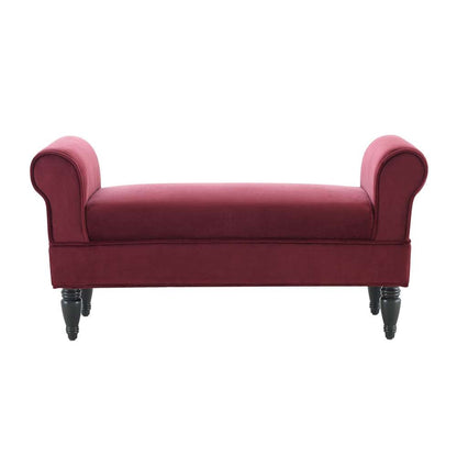 Linon Home Decor - Lillian Bench Berry - 36030BER-01-KD-U veiw 4