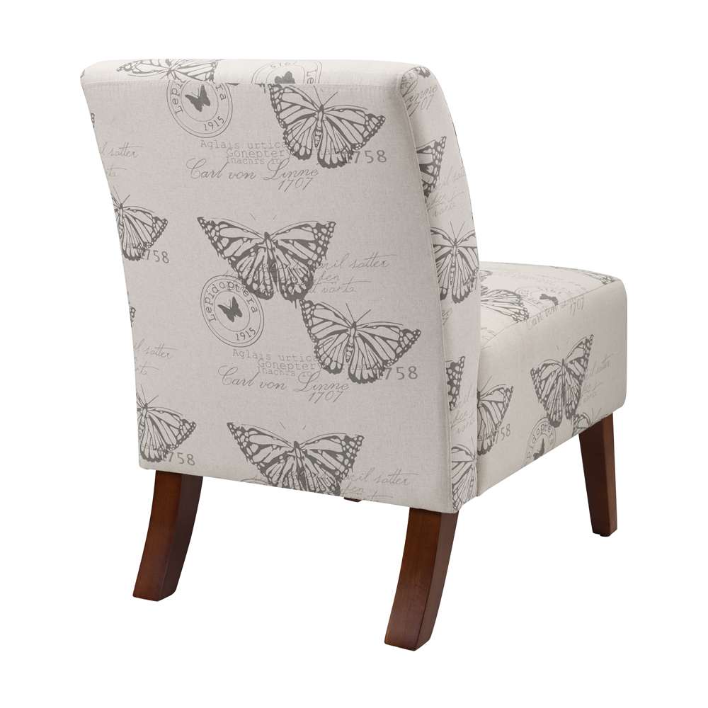 Linon Home Decor - Linen Butterfly Lily Chair - 98320BUTT01U veiw 6