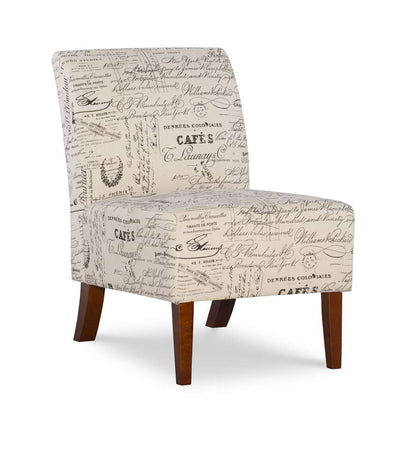 Linon Home Decor - Linen Script Lily Chair - 98320SCRPT01U veiw 1