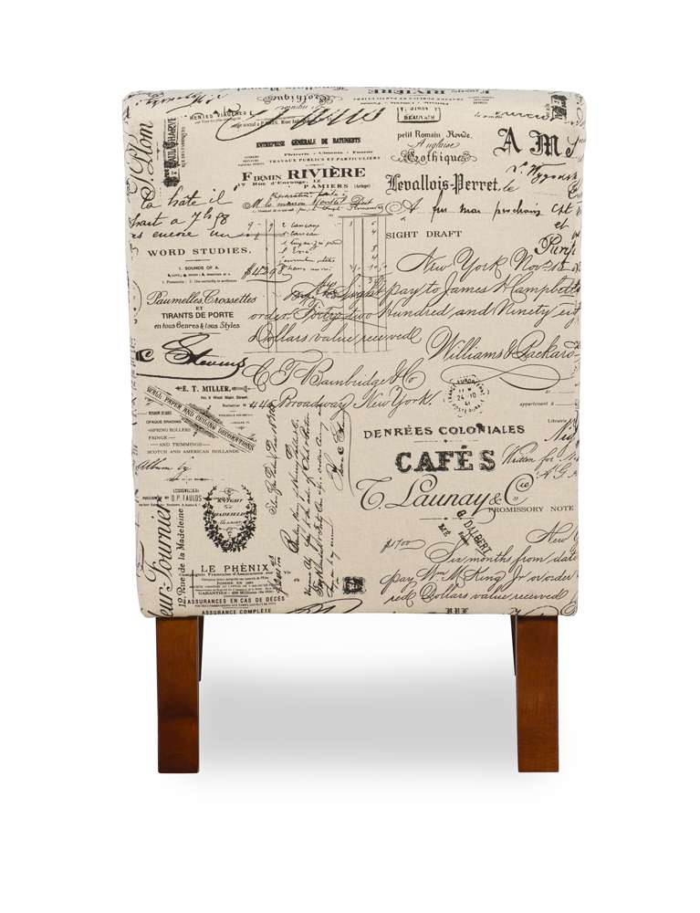 Linon Home Decor - Linen Script Lily Chair - 98320SCRPT01U veiw 5
