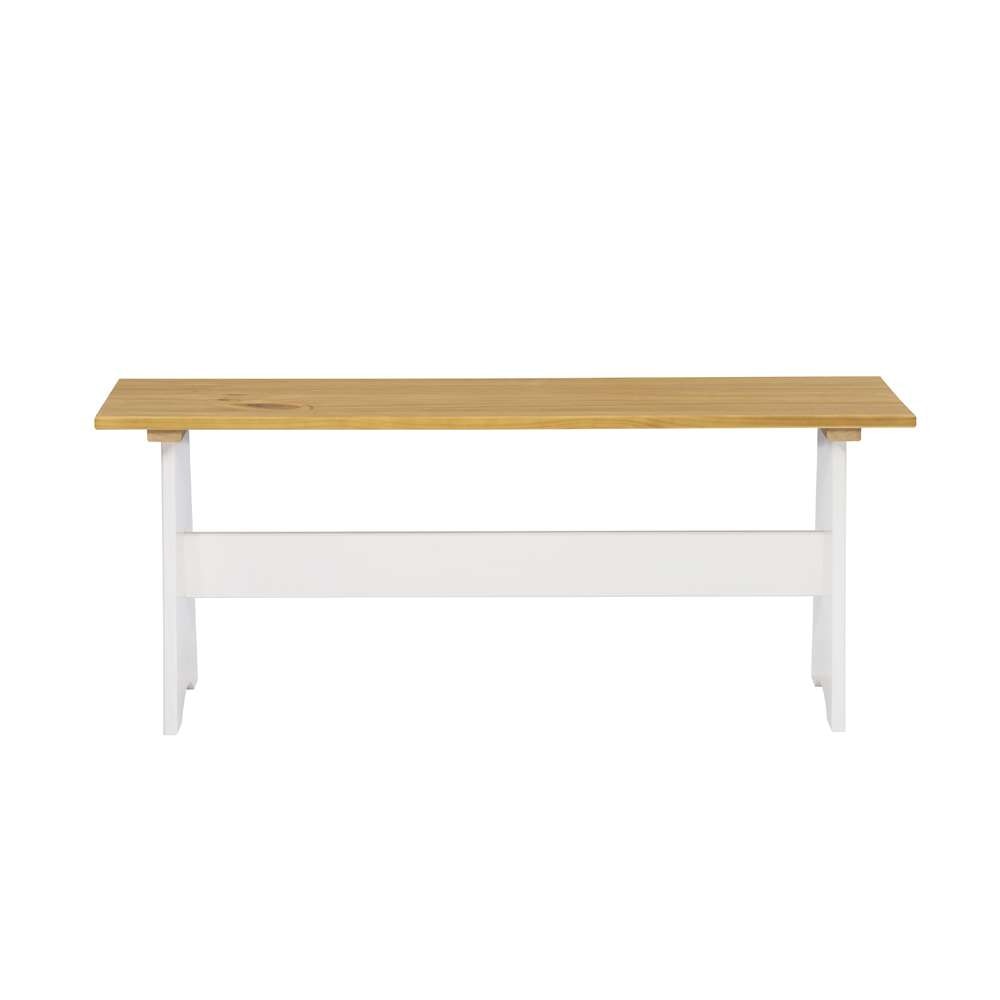 Linon Home Decor - Linson Large Backless Bench Honey White - LN831HNYWHT01U veiw 2