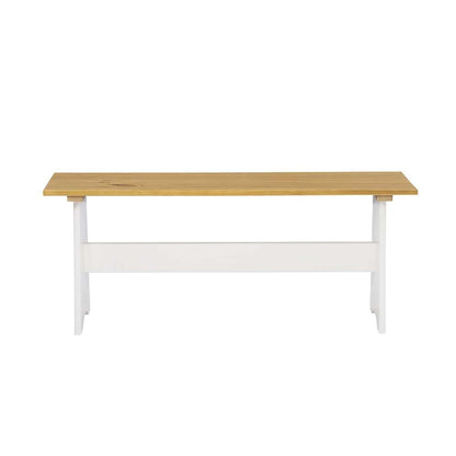 Linon Home Decor - Linson Large Backless Bench Honey White - LN831HNYWHT01U veiw 2