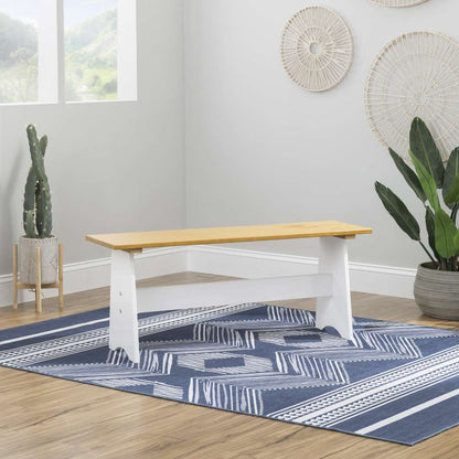 Linon Home Decor - Linson Large Backless Bench Honey White - LN831HNYWHT01U veiw 6