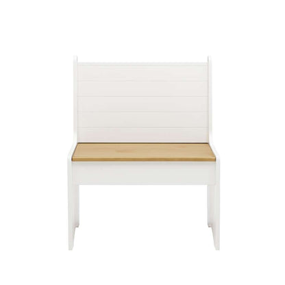 Linon Home Decor - Linson Small Back Rest Bench Honey White - LN832HNYWHT01U veiw 2