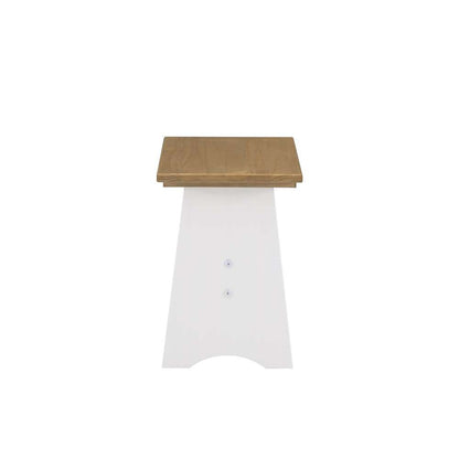 Linon Home Decor - Linson Small Backless Benches - Hnywht (Set of 2) - LN833HNYWHT01U veiw 3