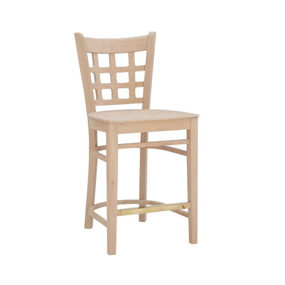 Linon Home Decor - Lola Counter Stool Unfinished (Set of 2) - CS281UNFIN02ASU veiw 1