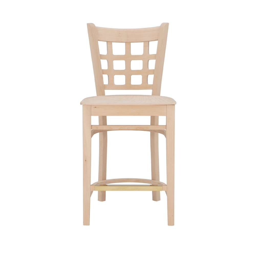 Linon Home Decor - Lola Counter Stool Unfinished (Set of 2) - CS281UNFIN02ASU veiw 2