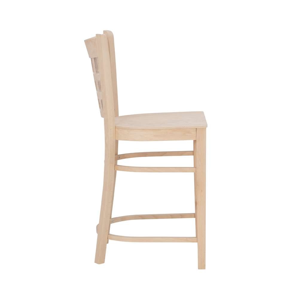 Linon Home Decor - Lola Counter Stool Unfinished (Set of 2) - CS281UNFIN02ASU veiw 3