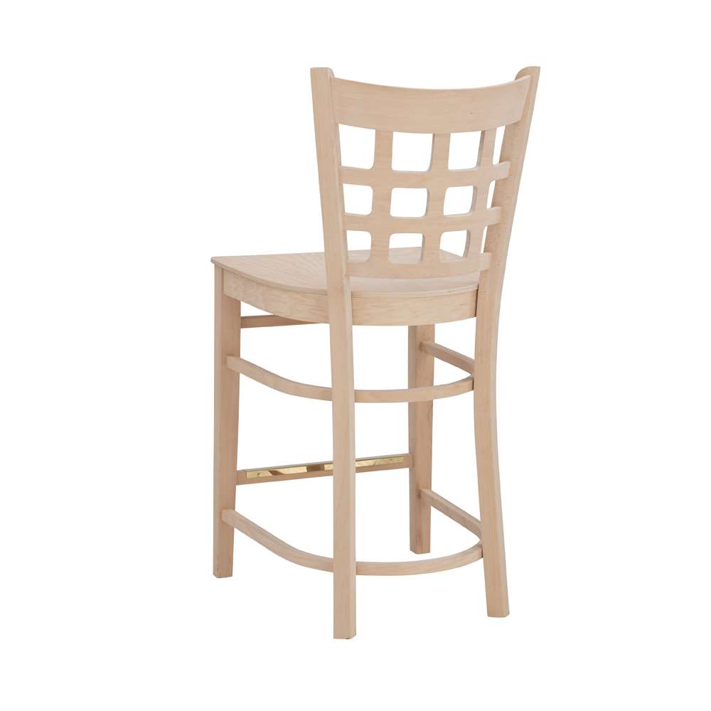 Linon Home Decor - Lola Counter Stool Unfinished (Set of 2) - CS281UNFIN02ASU veiw 4
