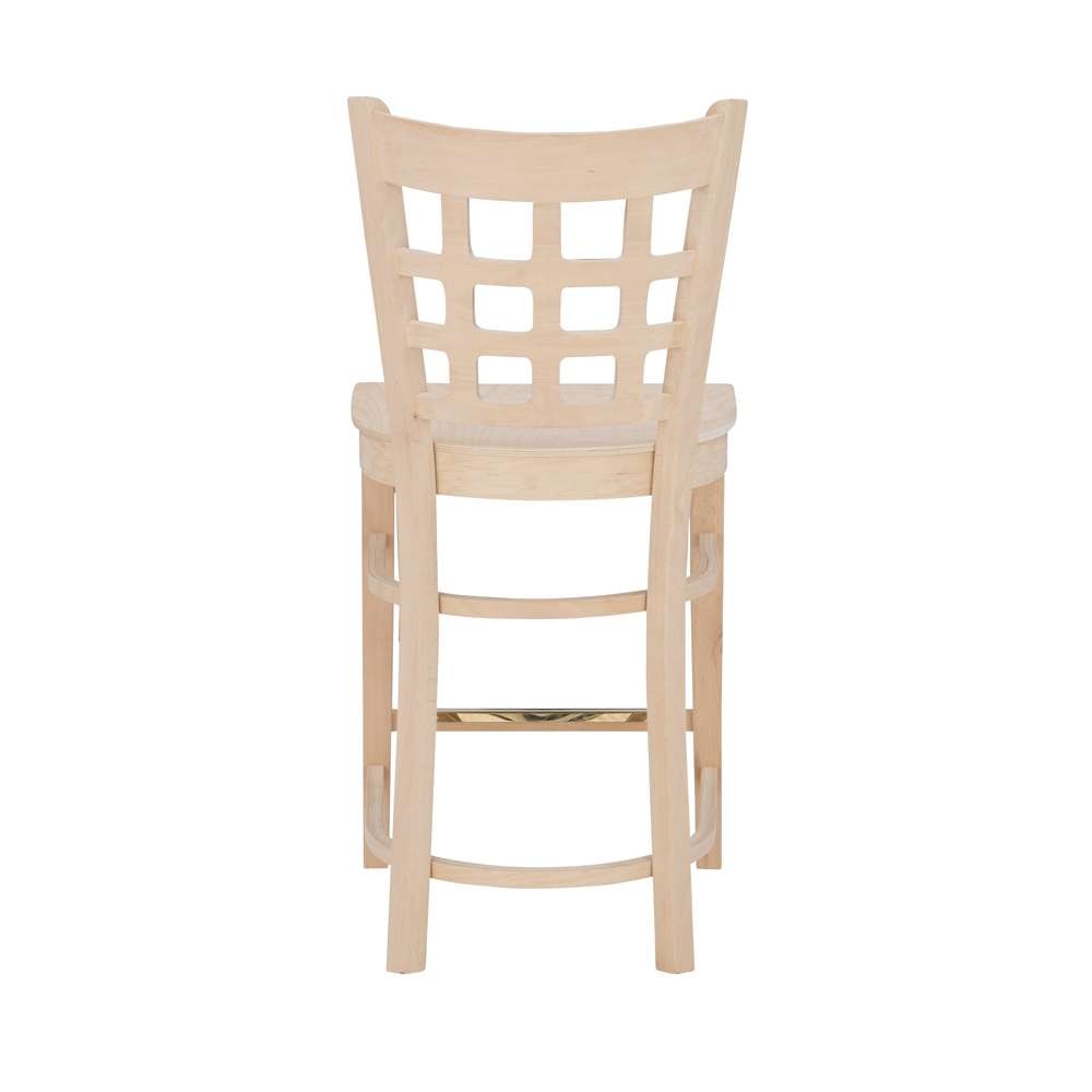 Linon Home Decor - Lola Counter Stool Unfinished (Set of 2) - CS281UNFIN02ASU veiw 5