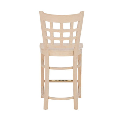 Linon Home Decor - Lola Counter Stool Unfinished (Set of 2) - CS281UNFIN02ASU veiw 5