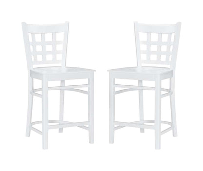 Linon Home Decor - Lola Counter Stool White (Set of 2) - CS281WHT02ASU veiw 2