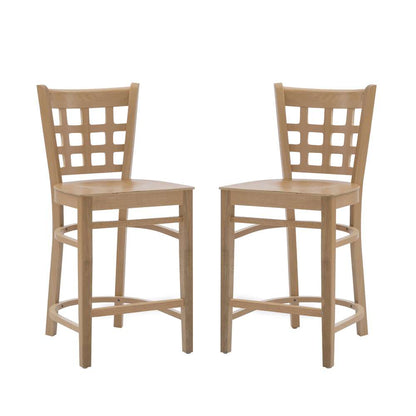 Linon Home Decor - Lola Counter Stool Wood Seat Natural (Set of 2) - CS281NATW02ASU veiw 6