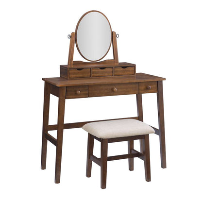 Linon Home Decor - Lorna Vanity Set - VS067WAL01U veiw 1