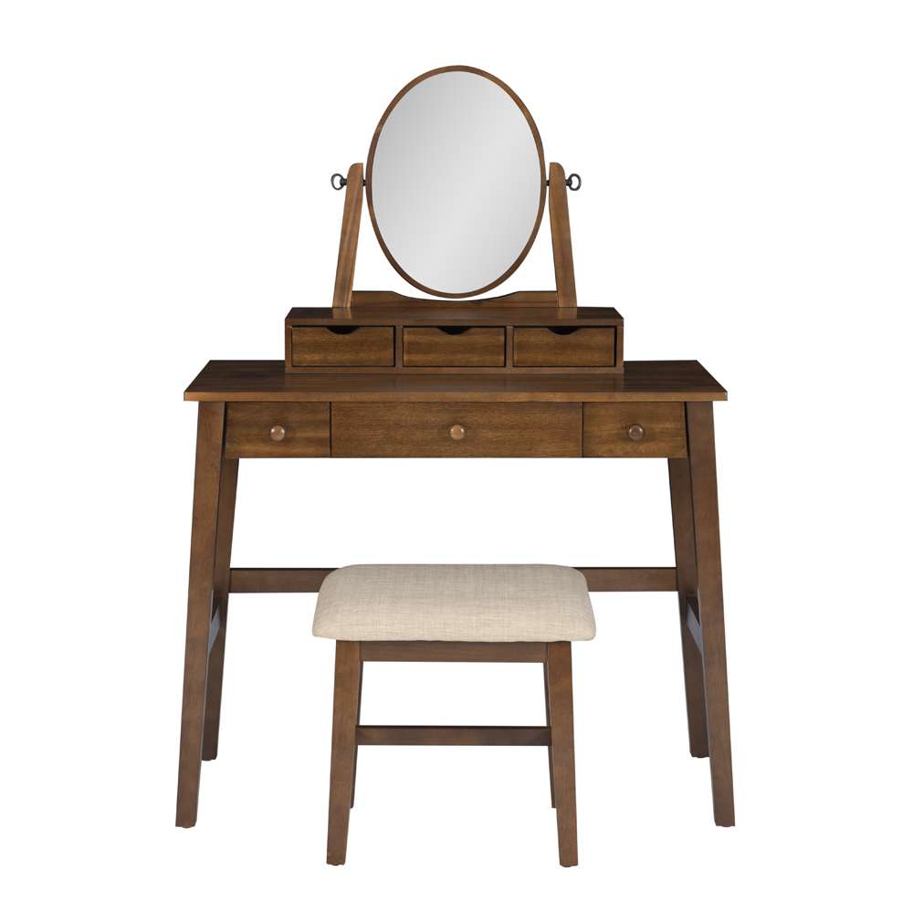 Linon Home Decor - Lorna Vanity Set - VS067WAL01U veiw 2