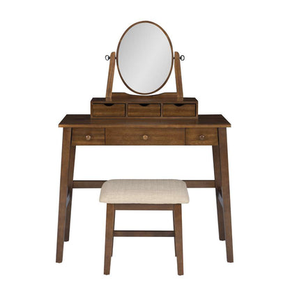 Linon Home Decor - Lorna Vanity Set - VS067WAL01U veiw 2