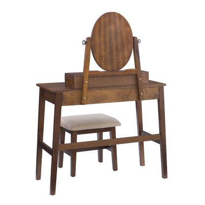 Linon Home Decor - Lorna Vanity Set - VS067WAL01U veiw 4