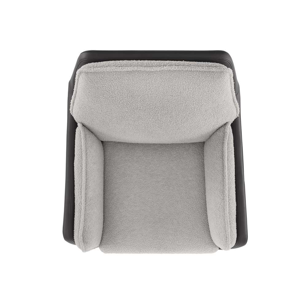 Linon Home Decor - Mabry Swivel Chair Black Grey - OC131BLKGRY01U veiw 6