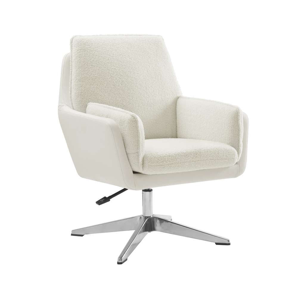 Linon Home Decor - Maddie Wht Wht Swivel Chair - CH270WHT01U veiw 1