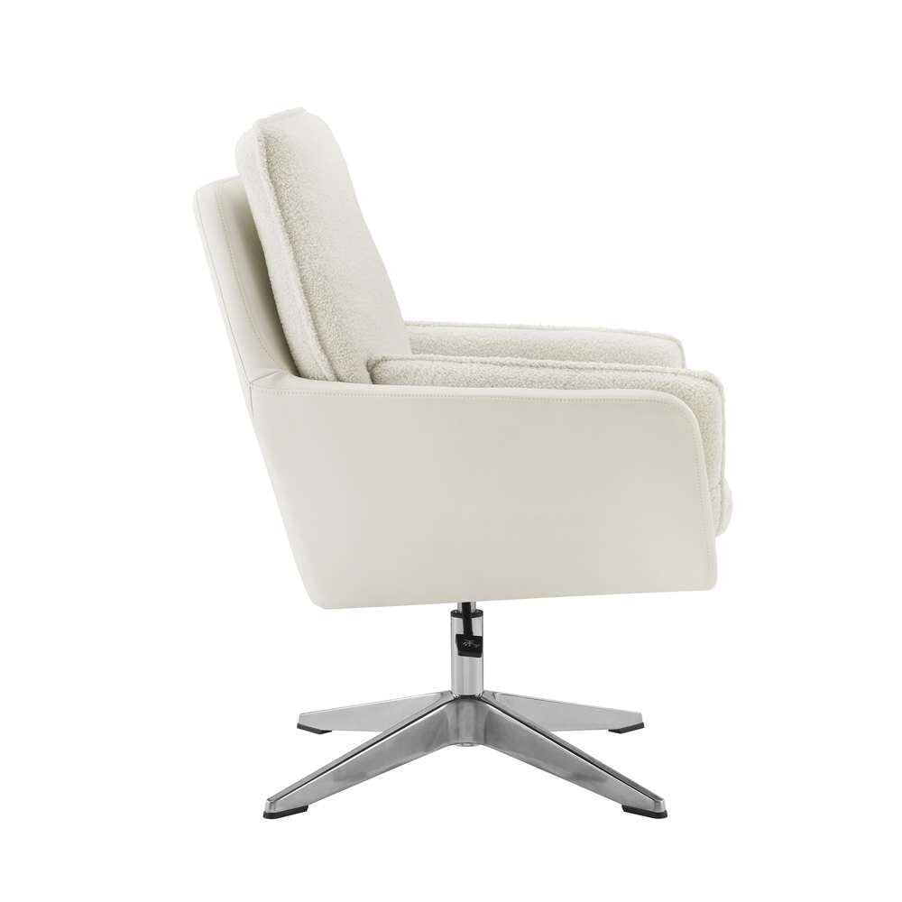 Linon Home Decor - Maddie Wht Wht Swivel Chair - CH270WHT01U veiw 3