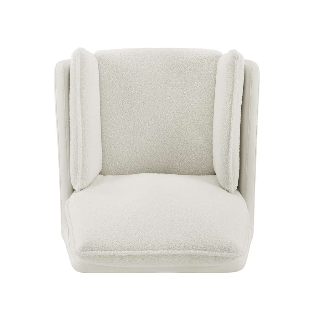 Linon Home Decor - Maddie Wht Wht Swivel Chair - CH270WHT01U veiw 6