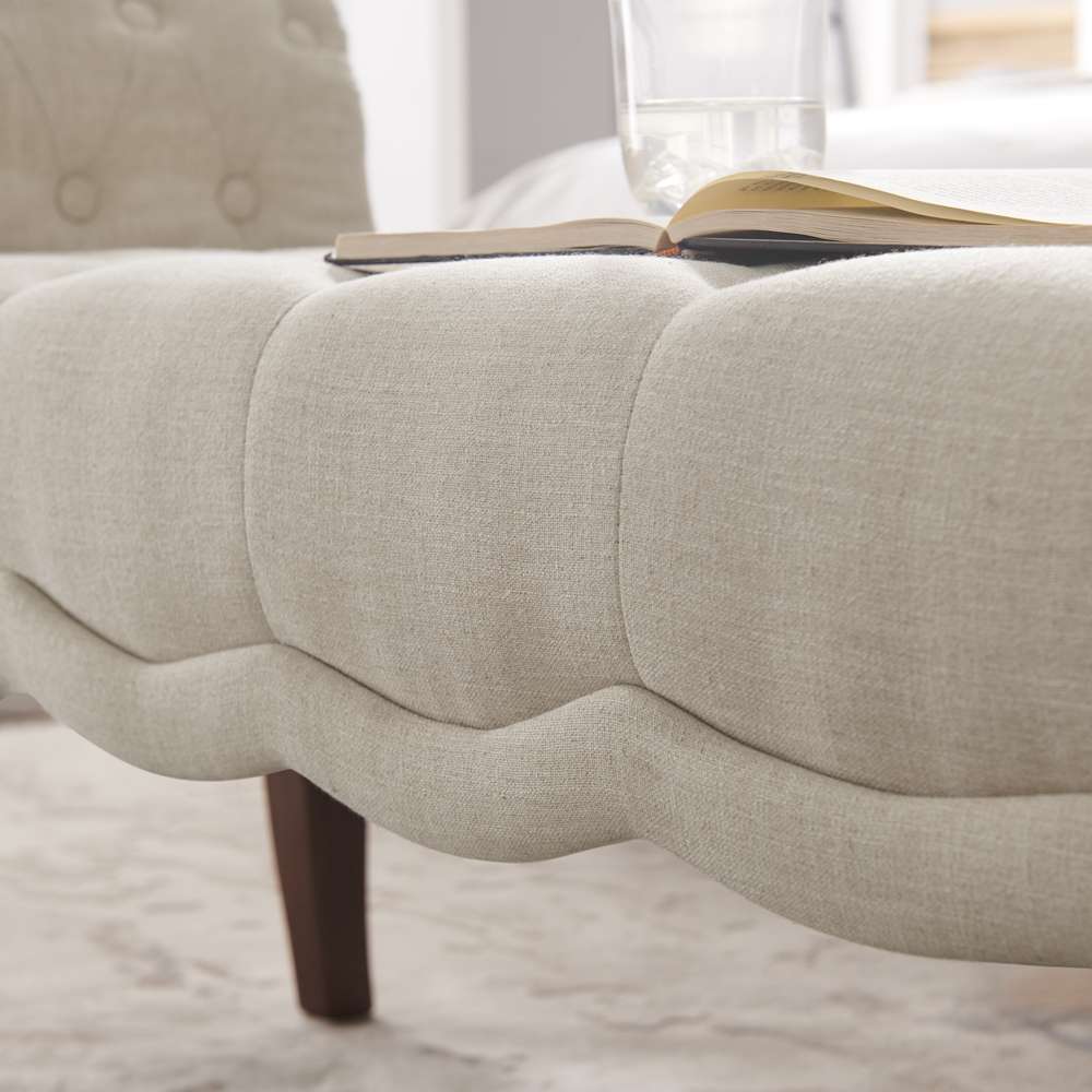 Linon Home Decor - Madison Natural Roll Arm Bench  - BH060NAT01U veiw 2