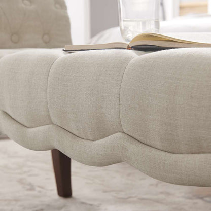 Linon Home Decor - Madison Natural Roll Arm Bench  - BH060NAT01U veiw 2