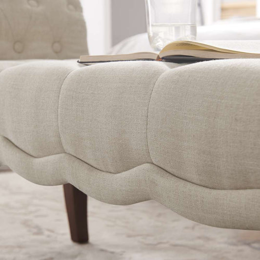 Linon Home Decor - Madison Natural Roll Arm Bench  - BH060NAT01U veiw 2