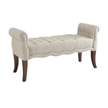 Linon Home Decor - Madison Natural Roll Arm Bench  - BH060NAT01U veiw 4