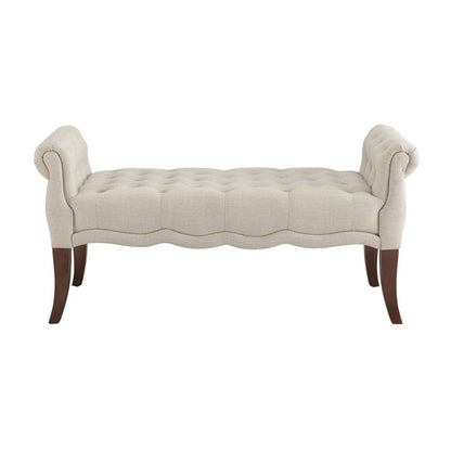Linon Home Decor - Madison Natural Roll Arm Bench  - BH060NAT01U veiw 5