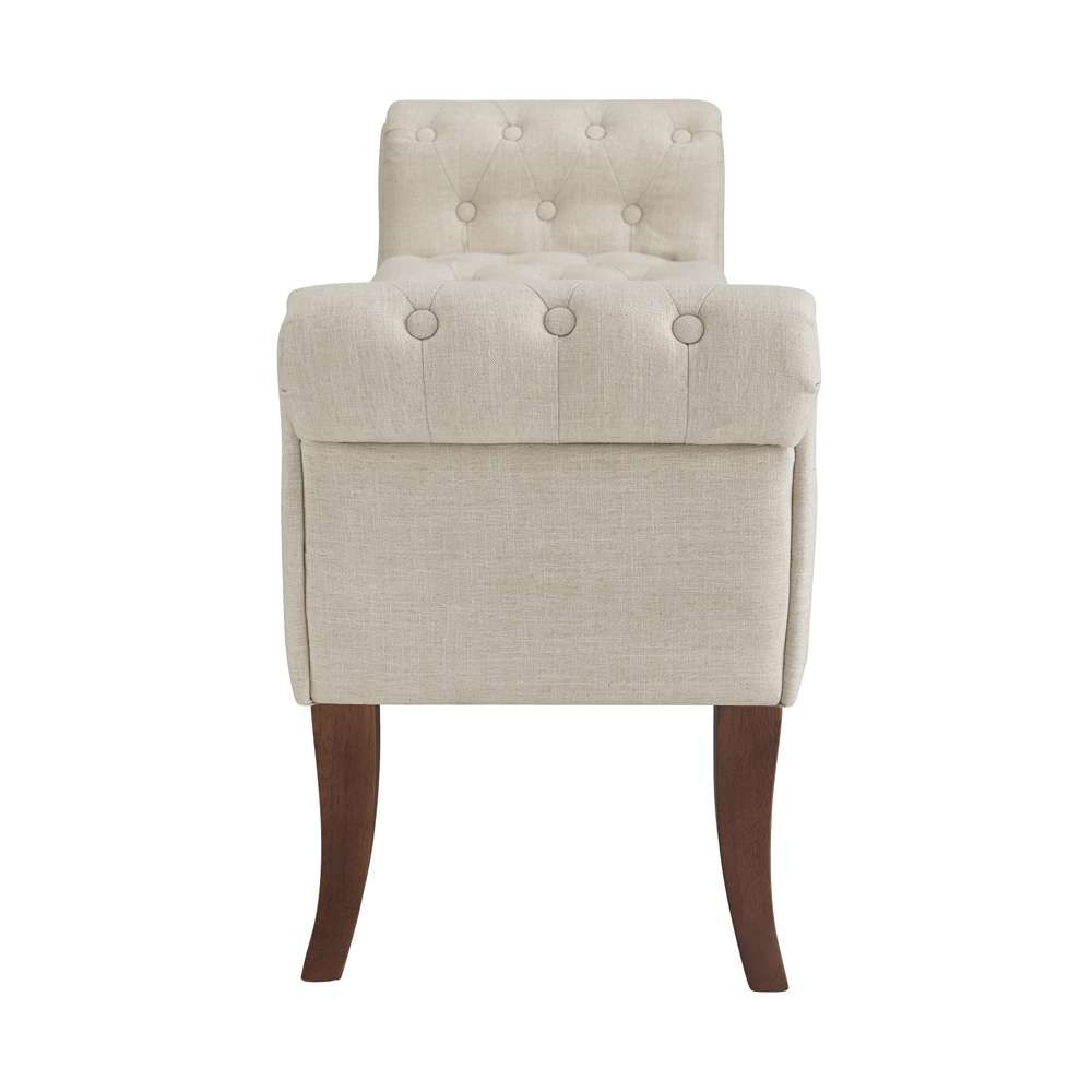 Linon Home Decor - Madison Natural Roll Arm Bench  - BH060NAT01U veiw 6