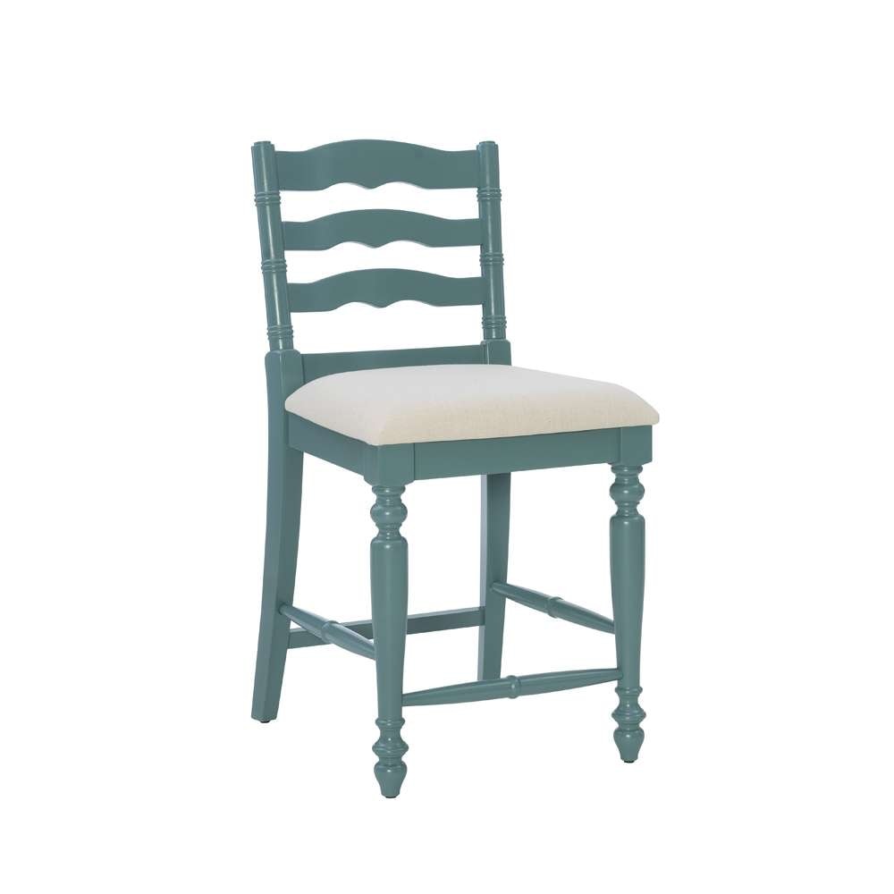 Linon Home Decor - Marino 24 In Antique Blue Counter Stool - CS002BLU01U veiw 1
