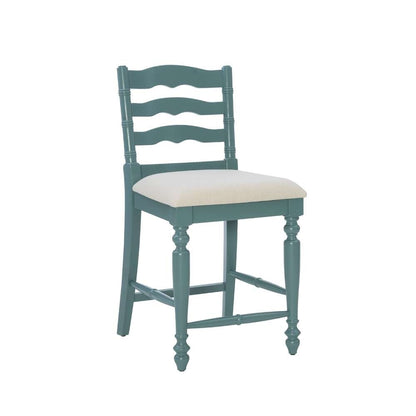 Linon Home Decor - Marino 24 In Antique Blue Counter Stool - CS002BLU01U veiw 1