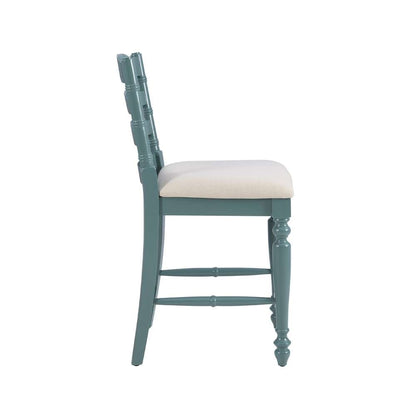Linon Home Decor - Marino 24 In Antique Blue Counter Stool - CS002BLU01U veiw 3