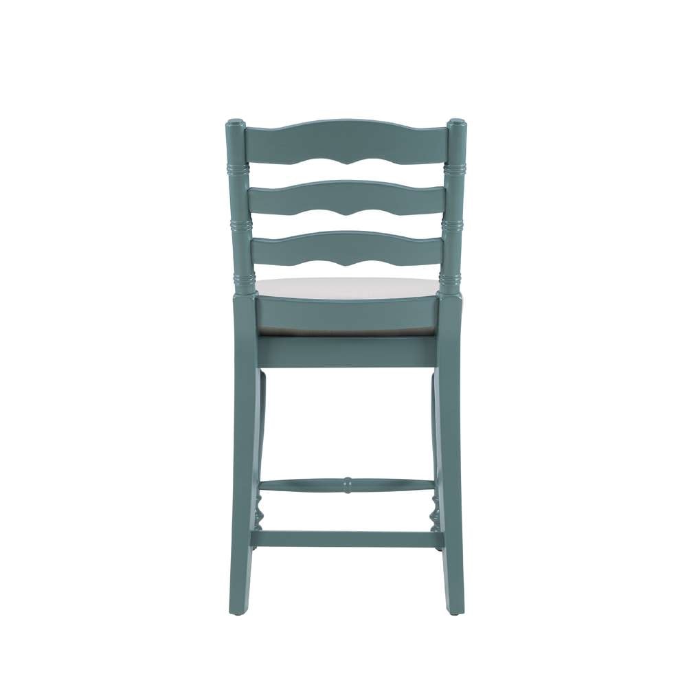 Linon Home Decor - Marino 24 In Antique Blue Counter Stool - CS002BLU01U veiw 5
