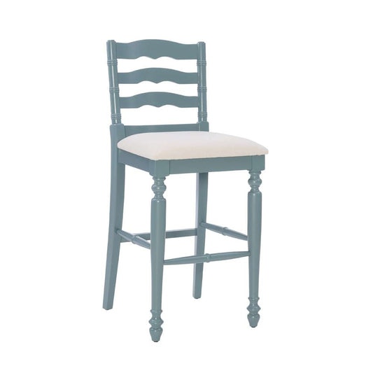 Linon Home Decor - Marino 30 In Antique Blue Bar Stool - BS004BLU01U veiw 1