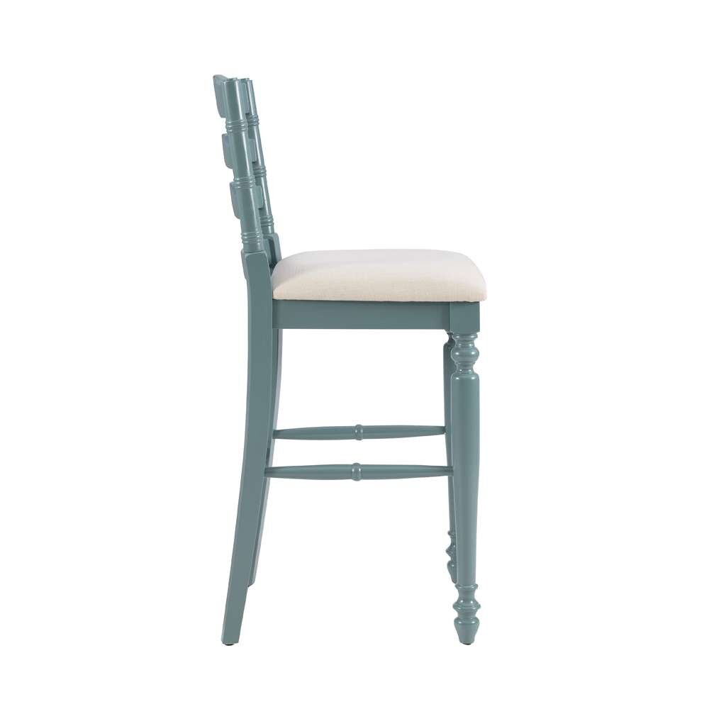 Linon Home Decor - Marino 30 In Antique Blue Bar Stool - BS004BLU01U veiw 3