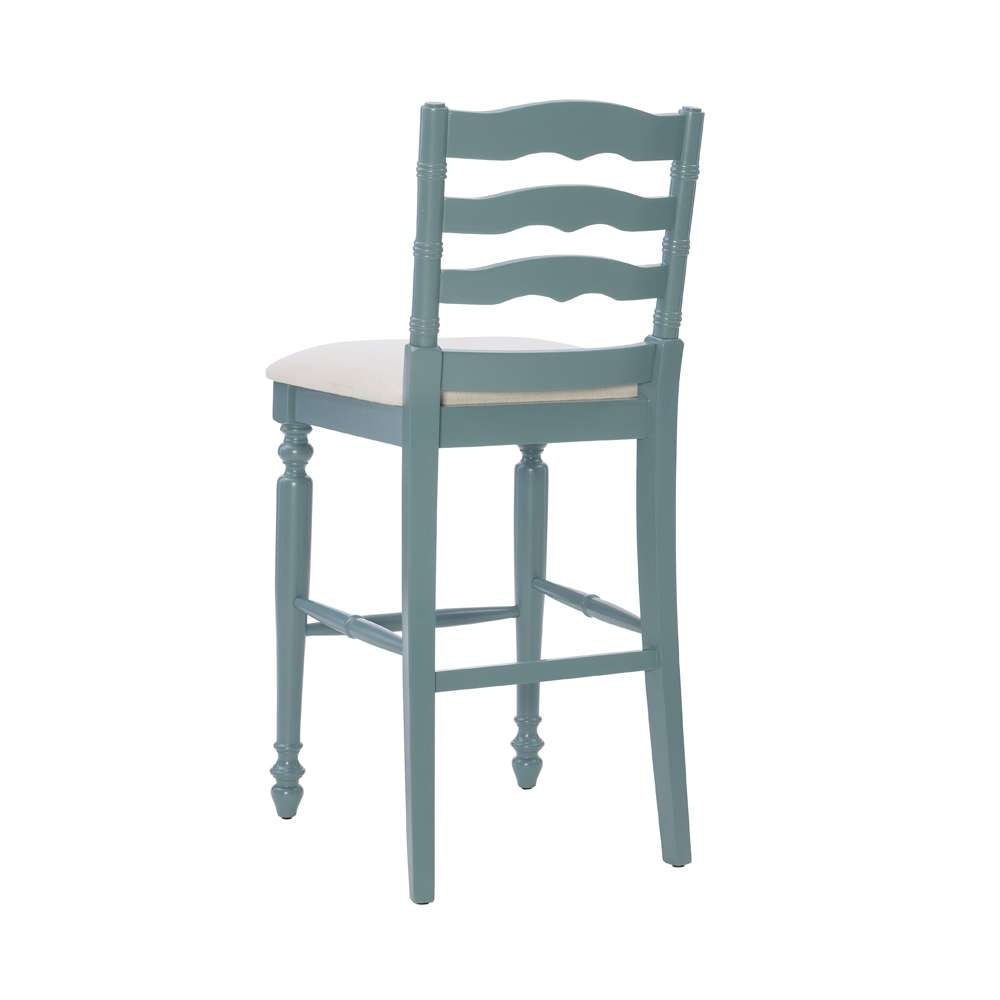 Linon Home Decor - Marino 30 In Antique Blue Bar Stool - BS004BLU01U veiw 4
