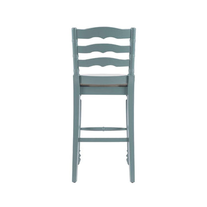 Linon Home Decor - Marino 30 In Antique Blue Bar Stool - BS004BLU01U veiw 5