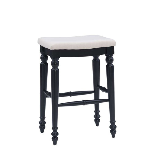 Linon Home Decor - Marino Black Backless Bar Stool - BS206ABLK01U veiw 1