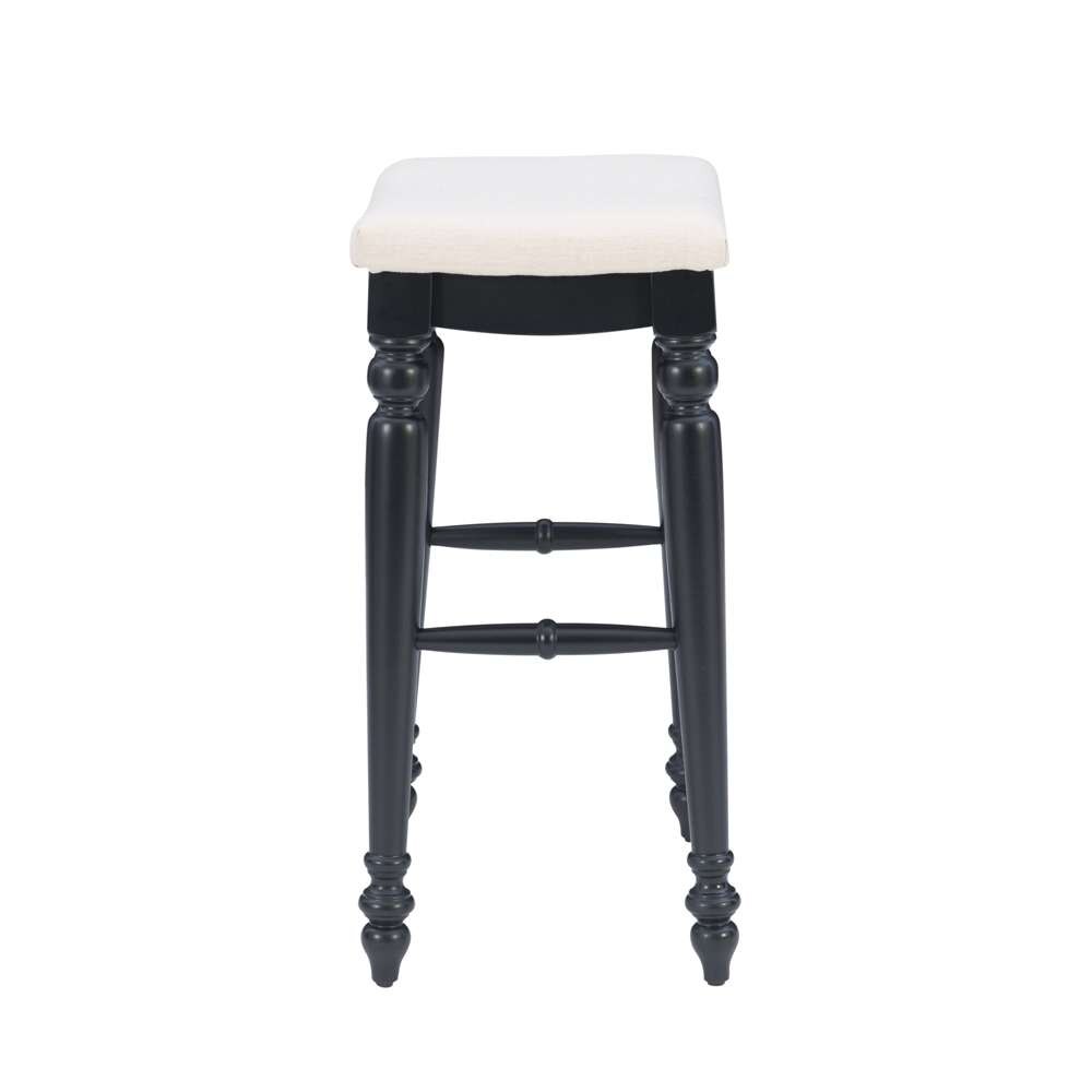Linon Home Decor - Marino Black Backless Bar Stool - BS206ABLK01U veiw 3