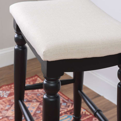 Linon Home Decor - Marino Black Backless Bar Stool - BS206ABLK01U veiw 9