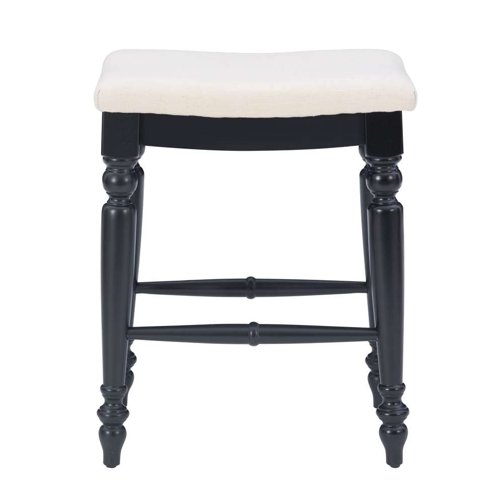 Linon Home Decor - Marino Black Backless Counter Stool - CS205ABLK01U veiw 2