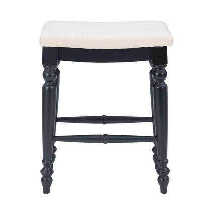 Linon Home Decor - Marino Black Backless Counter Stool - CS205ABLK01U veiw 2